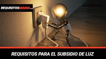 Requisitos para subsidio de luz