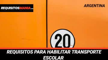 "Requisitos para habilitar transporte escolar "