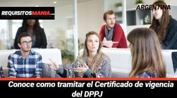 Certificado de vigencia DPPJ 			 			