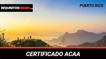 Certificado ACAA
