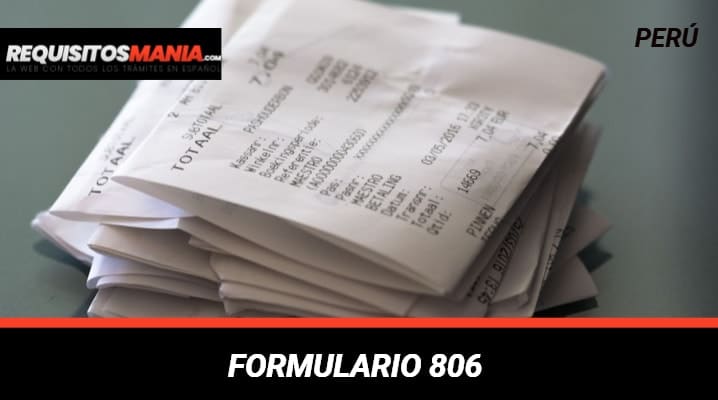 Formulario 806