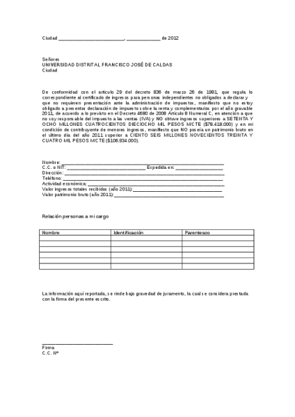 MODELO DE CERTIFICADO