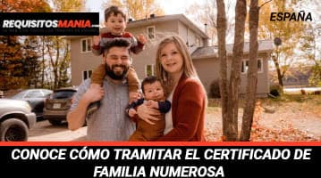 Certificado de Familia Numerosa